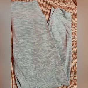 Lululemon Athletica Gray Striped Leggings